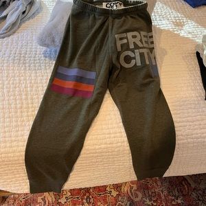free city hunter green sweats